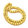 Electroplated Natural Lava Rock Beads Strands G-E602-03C-B-2