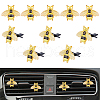 Bee Opaque Resin Car Air Vent Clips AJEW-AB00035-1