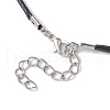 3D Heart Glass Seed Beads Pendant Necklaces NJEW-MZ00046-7