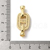 Rack Plating Brass Micro Pave Clear Cubic Zirconia Fold Over Clasps KK-A222-19G-3