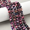 Natural Tiger Eye Beads Strands G-B133-A02-8mm-08-1