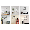 PVC Quotes Wall Sticker DIY-WH0200-095-5