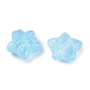 Transparent Spray Paint Glass Beads X1-GLAA-H035-02G-2