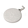 Non-Tarnish 304 Stainless Steel Pendants STAS-C103-31P-2