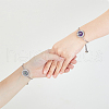 FIBLOOM 2Sets 2 Styles 316 Surgical Stainless Steel Rhinestone Diffuser Locket Slider Bracelets BJEW-FI0001-84A-3