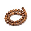 Natural Elephant Skin Jasper/Miriam Stone/Calligraphy Stone Bead Strands G-P075-20-6mm-2