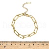 304 Stainless Steel Paperclip Chain Bracelets for Women BJEW-Q040-02G-3