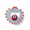 Glass Beads Pendants PALLOY-MZ00654-03-1