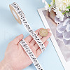GOMAKERER 1 Roll Printed Cotton Ribbons OCOR-GO0001-07-5