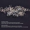 Plastic Earring Hooks KY-PH0007-07-WH-4