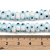 Handmade Evil Eye Lampwork Beads Strands LAMP-A007-02B-02-4