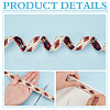 FINGERINSPIRE 10 Yards Ethnic Style Embroidery Polyester Ribbons OCOR-FG0002-25A-4