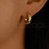 S925 Sterling Silver C-Shaped Stud Earrings RL1507-1-1