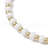 2Pcs 2 Styles Glass Beads Stretch Bracelets Set BJEW-JB11719-5