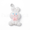 Opaque Resin Pendants RESI-D064-02P-04-1