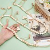 Heart Wooden Beads Hanging Clips HJEW-GO00067-3
