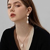 BENECREAT 6Pcs Long-Lasting Plated Natural Keshi Pearl Brass Pendants FIND-BC0005-70A-6