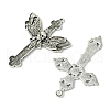 6Pcs 6 Styles Tibetan Style Alloy Cross Pendants FIND-FS0002-57-2