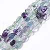 Natural Fluorite Beads Strands G-R465-51-1