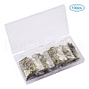 Tibetan Style Toggle Clasps TIBE-TA0001-21AB-4