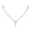 Imitation Pearl Beads Pendant Necklaces NJEW-JN04732-01-1