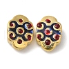 Rack Plating Brass Beads KK-P276-27G-02-1