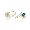 Real 18K Gold Plated Brass Earring Hooks X-KK-B060-07G-04-2