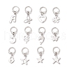 304 Stainless Steel Mixed Shapes Pendants PALLOY-JF03875-1