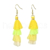 Colorful Tassel Pendants Dangle Earrings for Women EJEW-JE06106-1