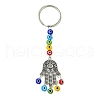 Tibetan Style Alloy Keychains KEYC-JKC01078-4