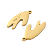 304 Stainless Steel Split Pendants STAS-H235-03A-G-2