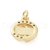 Brass Micro Pave Cubic Zirconia Charms KK-C012-48G-2