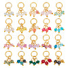 80Pcs 20 Styles Natural Mixed Gemstone Pendants PALLOY-AB00213-1
