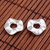 Twist Ring Imitation Pearl Acrylic Beads OACR-L004-5357-2