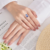 DICOSMETIC 1Pc Adjustable 925 Silver Ring Adjustable Ring Findings FIND-DC0006-66-7