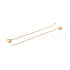 Long Chain with Round Ball Dangle Stud Earrings EJEW-A067-17G-3