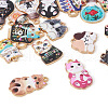 36Pcs 18 Style Alloy Pendants FIND-TA0001-77-4