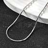 1.5MM 304 Stainless Steel Snake Chain Necklaces for Women Men STAS-V011-04C-P-2