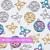 DICOSMETIC 24Pcs 6 Styles 201 Stainless Steel Pendants STAS-DC0013-69-3