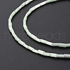 Glass Silk Stain Style Beads Strands GLAA-N047-001B-06-4