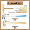 Olycraft 1Pc Iron Hammer Set with 1Pc Mini Stainless Steel Hammers AJEW-OC0005-37-2