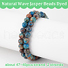 Olycraft 2 Strands Natural Wave Jasper Beads Strands G-OC0004-96-4