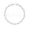 Non-Tarnish Stylish Unisex Stainless Steel Buckle Bracelet/Necklace for Daily Wear WL9238-4-1