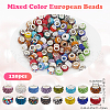 SOFPLATE 120Pcs Resin European Beads FIND-SP0002-05A-2