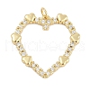 Rack Plating Brass Pendants KK-Q028-51G-1