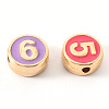 Alloy Enamel Beads ENAM-R055-04-RS-4