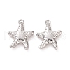 Non-Tarnish 201 Stainless Steel Machine Polishing Pendants STAS-G261-31P-3