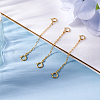 Beebeecraft 3Pcs Sterling Silver Chain Extender STER-BBC0006-76G-4