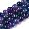 Dyed Natural White Jade Beads Strands G-T138-10mm-210-20-4