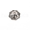 Tarnish Resistant Multi-Petal Flower 304 Stainless Steel Bead Caps STAS-E103-12A-1